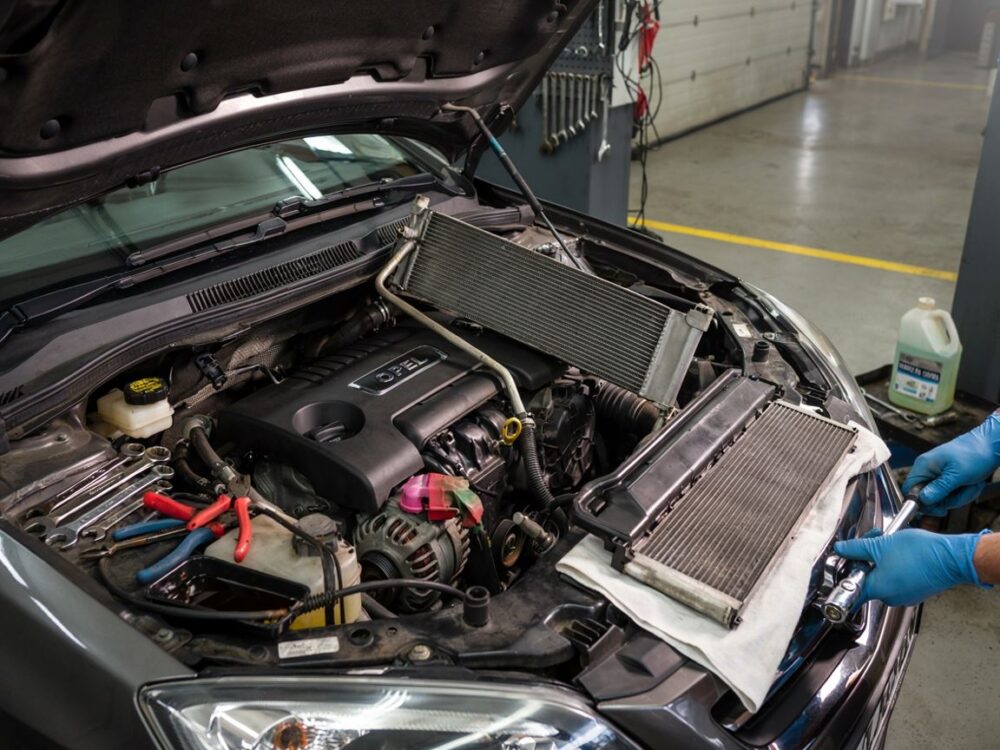narzędzia do wymiany chłodnicy Opel Astra
