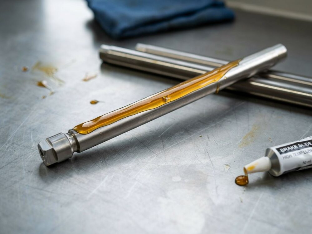 silnik samochodowy z prowadnicami hamulcowymi