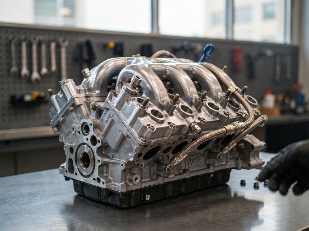 układ cylindrów silnika W12
